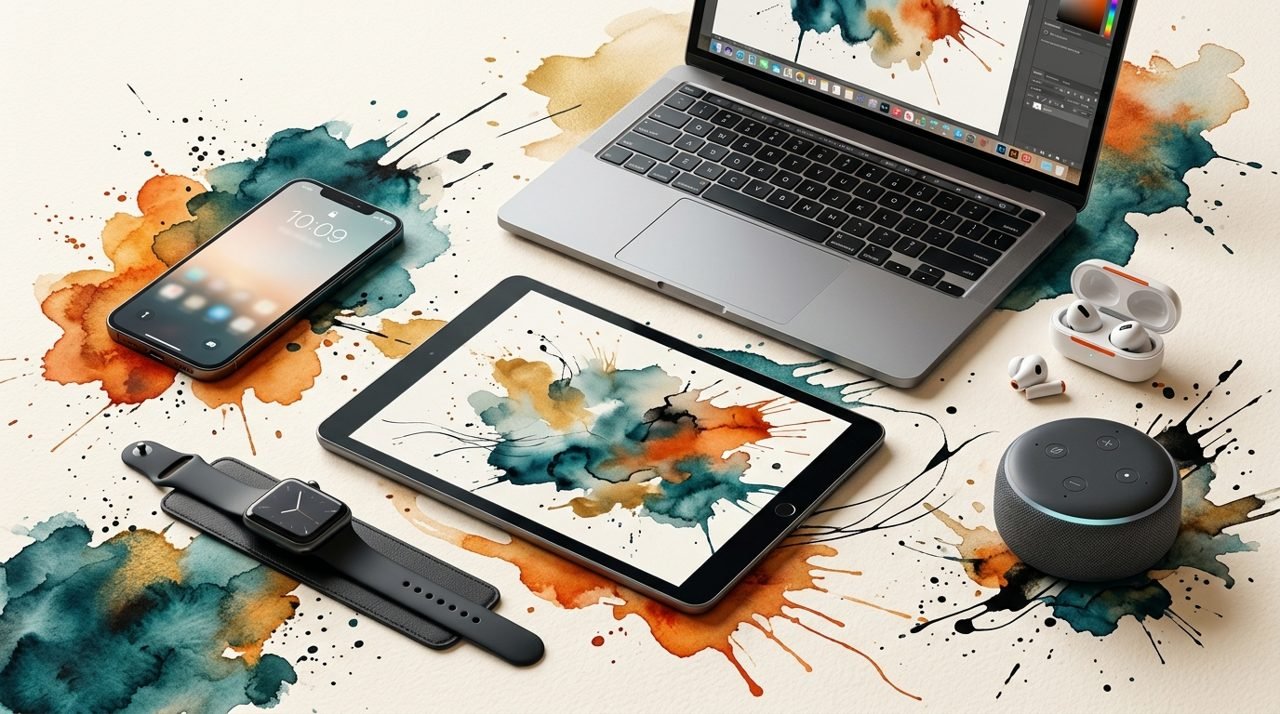 Editorial illustration for Creative arts